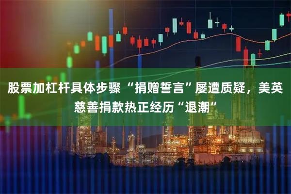 股票加杠杆具体步骤 “捐赠誓言”屡遭质疑，美英慈善捐款热正经历“退潮”